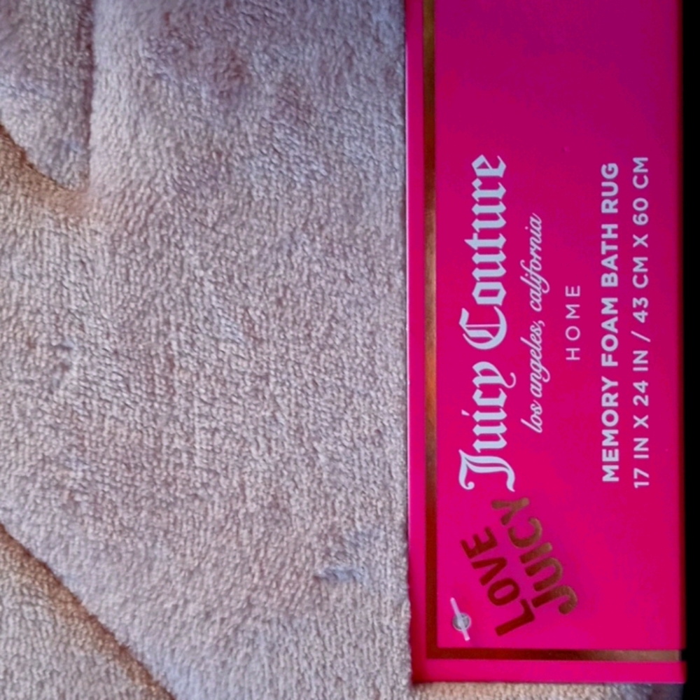Juicy Couture Mauve Memory Foam Bath Rug